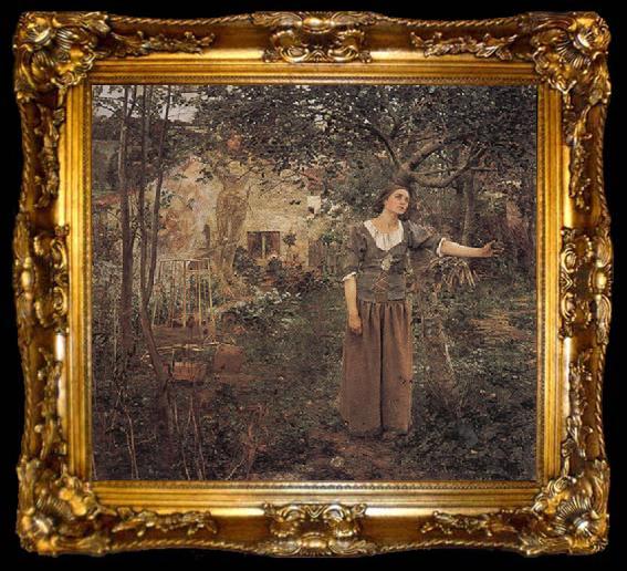 framed  Jules Bastien-Lepage Jeanne d Arc ecoutant les voix, ta009-2